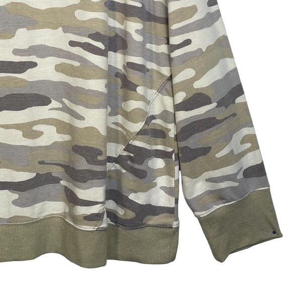 C&C California Pullover Sweater Women Size 2X Camouflage Crew Neck Stretch - Picture 5 of 14